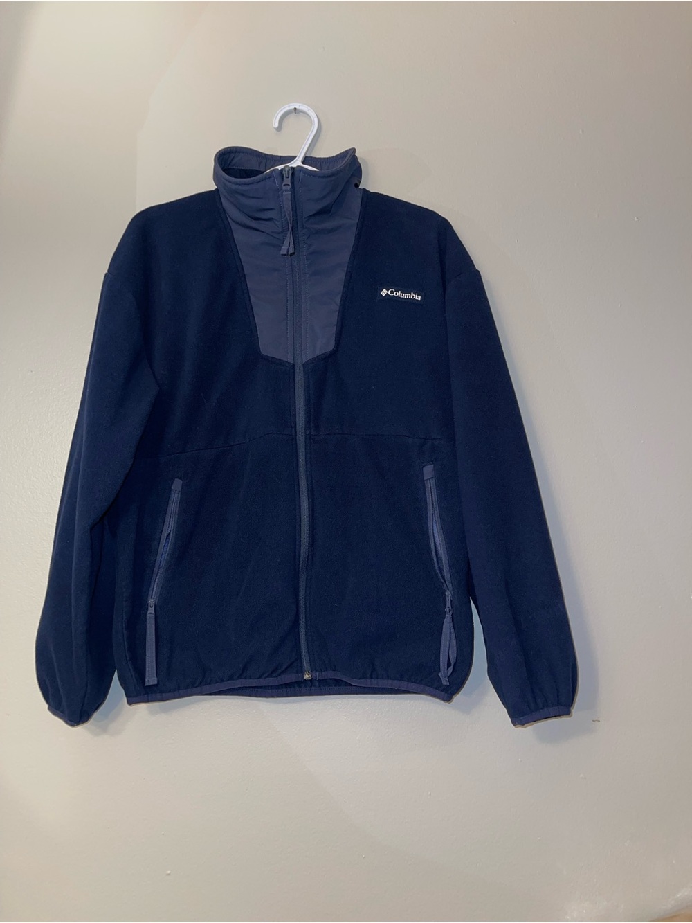 Columbia Dark Navy Full-Zip Outdoor Fleece Jacket